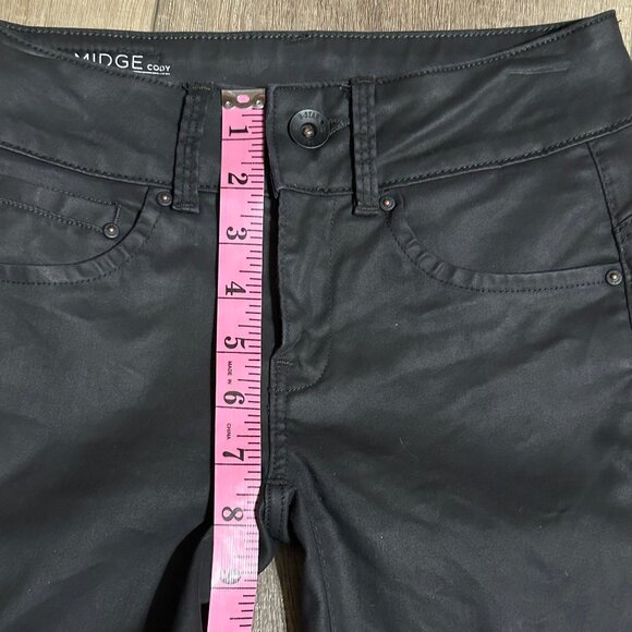 G-STAR RAW Midge Cody Mid Skinny Black Coated Jeans Size 23 ~ EUC - Picture 11 of 12